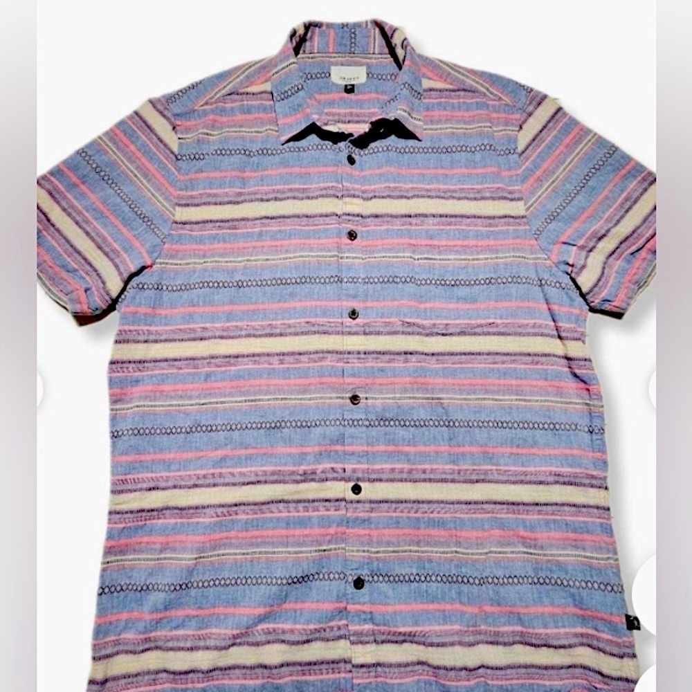 🎈$5 add on| Men’s Civil Society colorful striped shirt